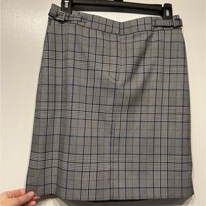 Halogen Plaid Business Skirt w Pockets, Size 4